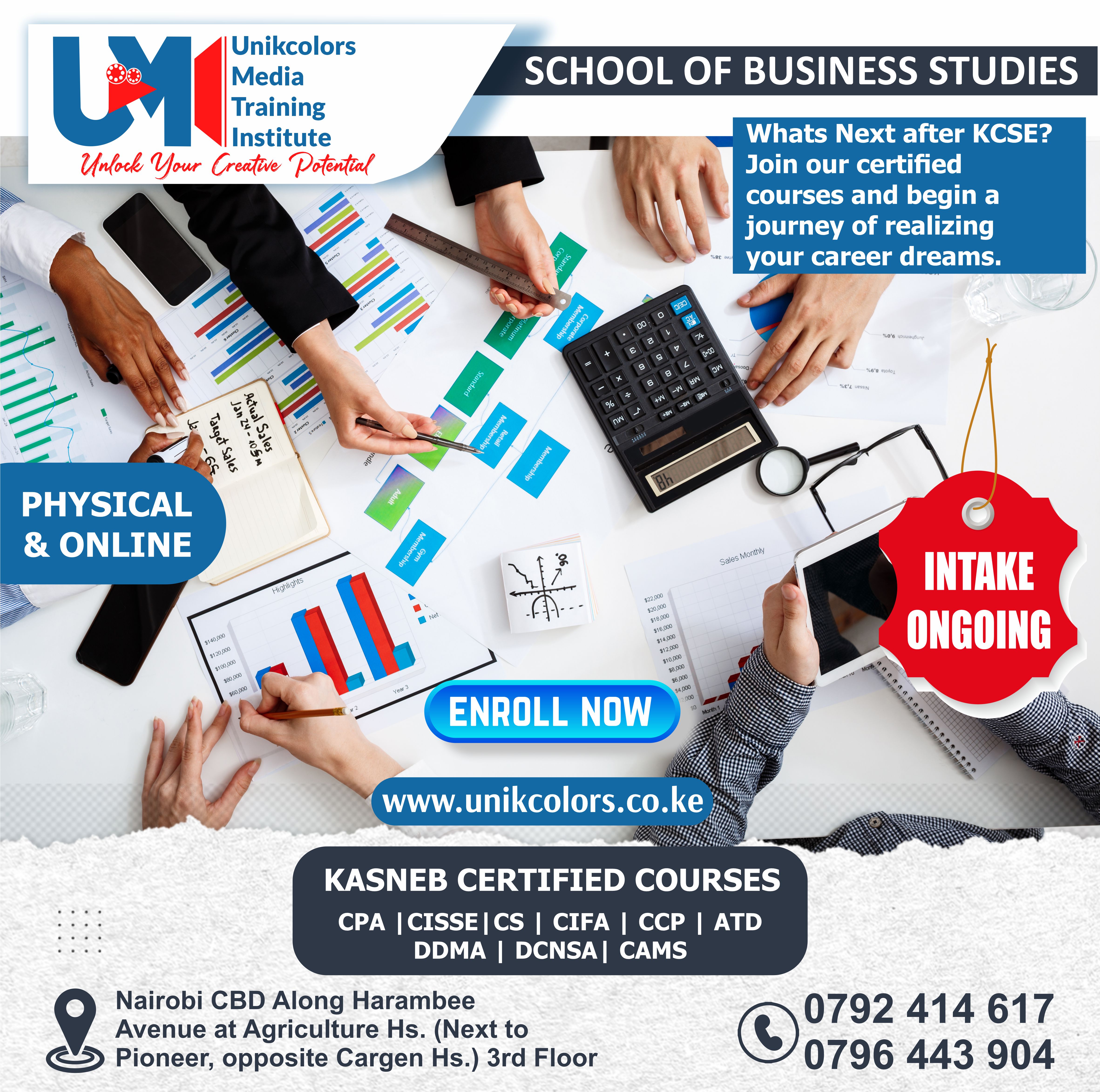 KASNEB CERTIFIED COURSES - CPA | CISSE | CS | CIFA | CCP | DDMA | DCNSA | CAMS